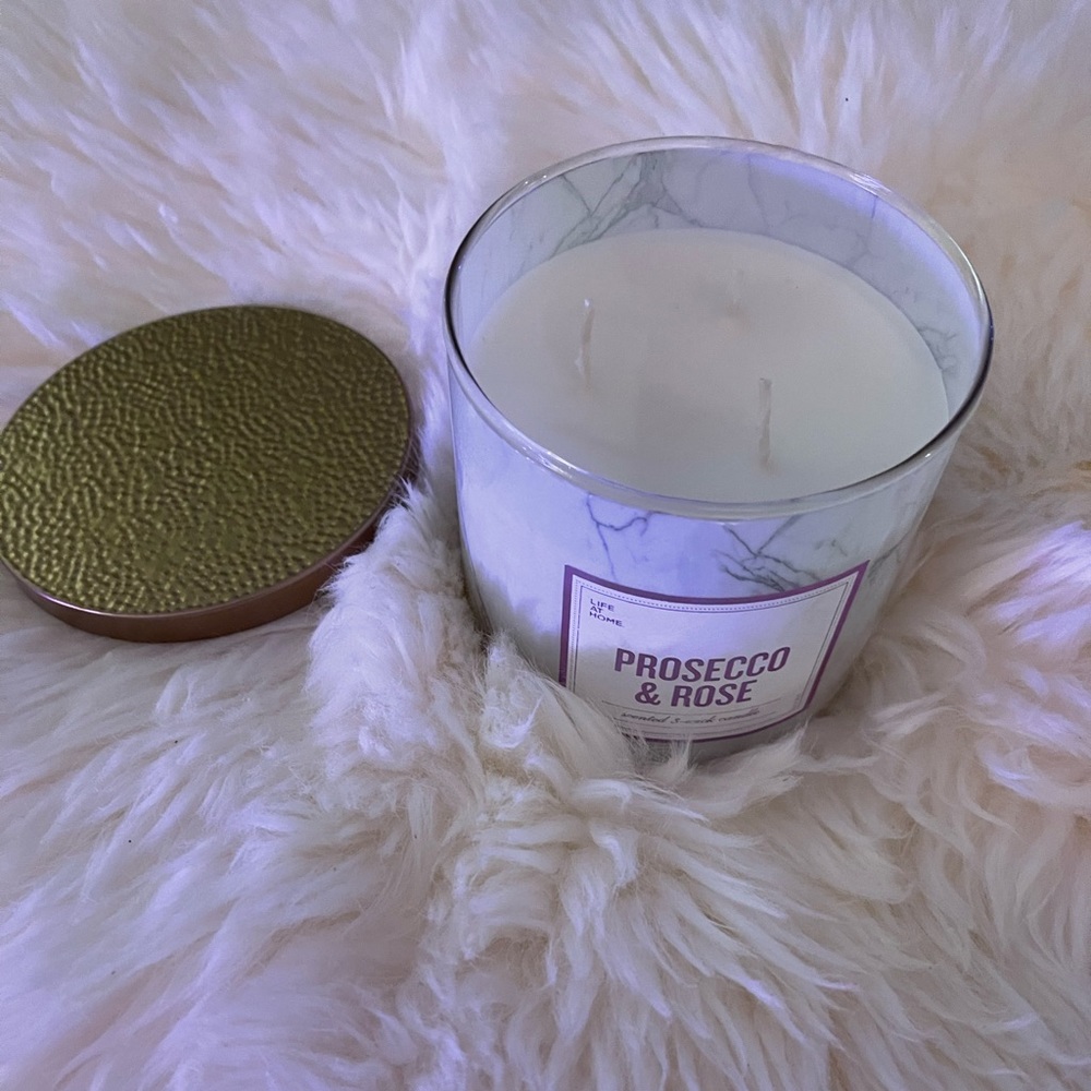 Scented candle Prosecco rose